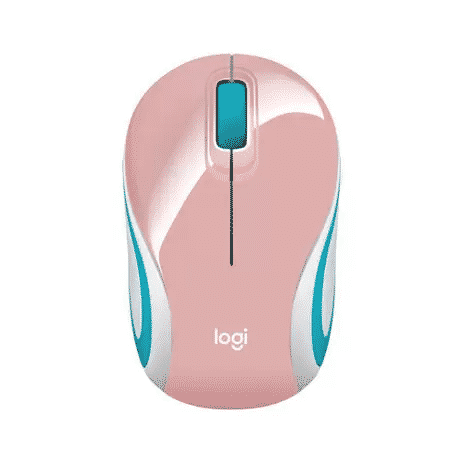 Mouse-Otico-Logitech-M187-USB-Mini-Wireless-Rosa